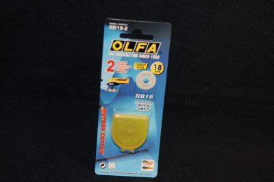 OLFA 18mm SPARE ROTARY BLADES X2